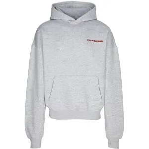 PROHIBITED Kapuzensweater - Hoodie hellgrau   XXL herren