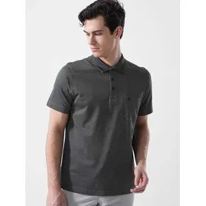 RAGMAN Poloshirt FISHNET grau   L Herren