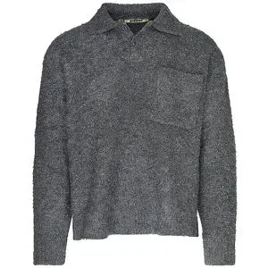 WOODBIRD Polo-Pullover WBDOM grau   L Herren