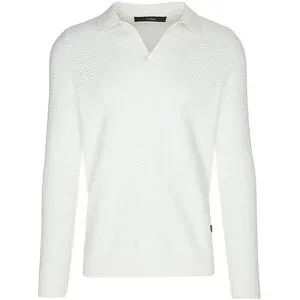 WINDSOR Polo-Pullover creme   M Herren