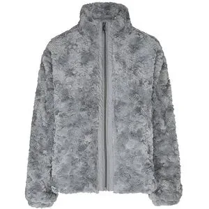 COVERED Jacke in Felloptik CHLOE 2 grau   L Damen