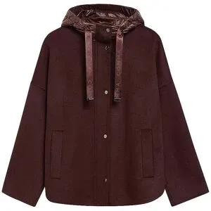 COMMA Cape - Poncho dunkelrot   S Damen