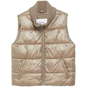 COMMA Steppgilet  beige   48 Damen