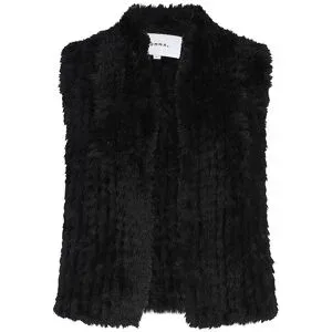 COMMA Gilet in Felloptik  schwarz   S damen