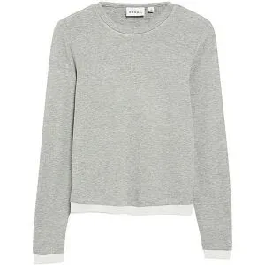 COMMA Langarmshirt  hellgrau   34 Damen