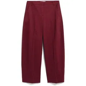 ARMEDANGELS Hose Barrel Leg dunkelrot   S damen