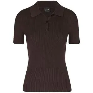 Boss Poloshirt FESKUS braun   L damen