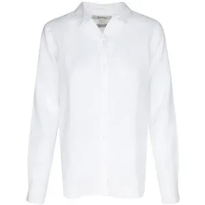BARBOUR Leinenhemd MARINE weiss   42 damen