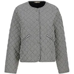 BARBOUR Leichtsteppjacke CASHEL GINGHAM COLLARLESS dunkelblau   38 Damen