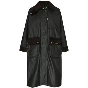 BARBOUR Trenchcoat KIRKLEES CHECKED WAX olive   44 Damen