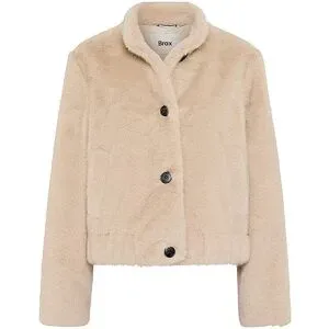Brax Jacke in Felloptik INA beige   44 damen