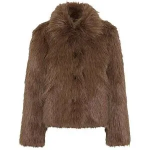 Brax Jacke in Felloptik IZZY braun   44 Damen