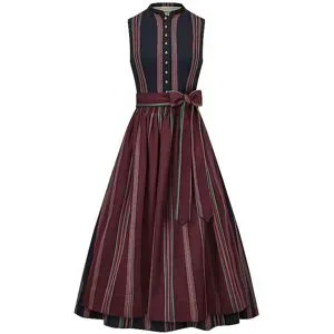 GOTTSEIDANK Dirndl MAGDA 80cm dunkelrot   40 Damen