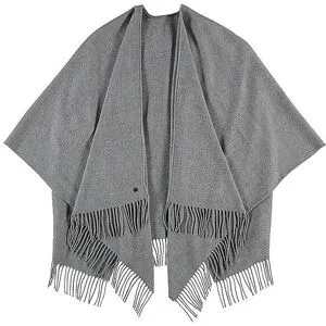 FRAAS Poncho - Cape RUANA grau Damen