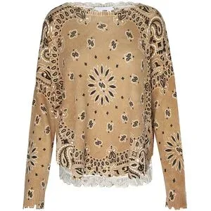 KUJTEN Kaschmirpullover MELA BANDANA  hellbraun   S Damen