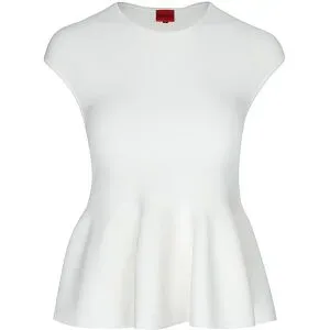 HUGO T-Shirt SIEFATA creme   L Damen