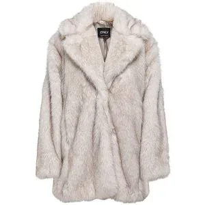 ONLY Jacke in Felloptik ONLDAWN creme   M damen
