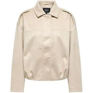 ONLY Jacke in Lederoptik ONLAMBER beige   XS damen