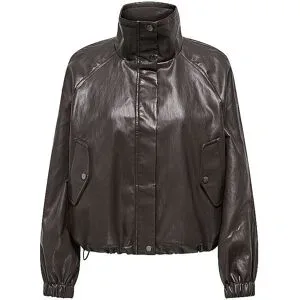ONLY Jacke in Lederoptik ONLMINI braun   S damen