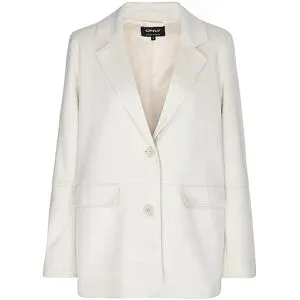 ONLY Jacke in Lederoptik ONLDIANE beige   L damen