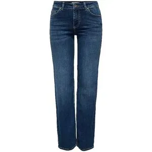 ONLY Jeans Straight Fit ONLBLUSH dunkelblau   M/L32 damen