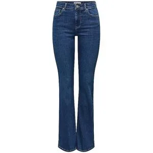 ONLY Jeans Flared Fit ONLMADISON dunkelblau   XL/L30 damen