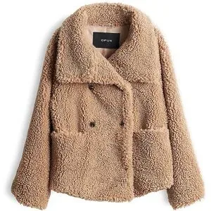 OPUS Jacke in Felloptik HALKO hellbraun   36 Damen