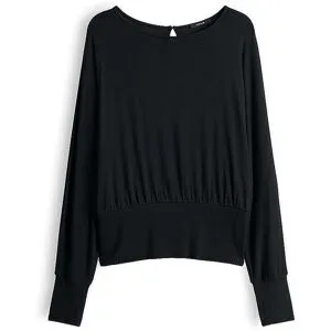 OPUS Langarmshirt SONNU schwarz   L Damen