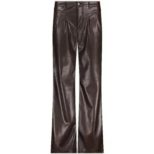 MONARI Hose in Lederoptik Wide Leg braun   42 Damen