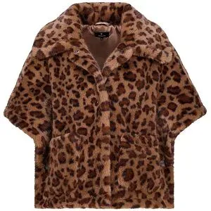 MONARI Cape - Poncho in Felloptik braun   34 Damen