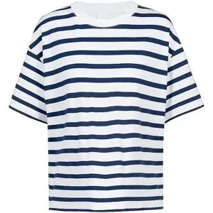 MEY T-Shirt BREEZY STRIPES blue zodiac dunkelblau   S damen