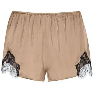 MEY Pyjamashorts POETRY LUXURY golden hazel beige   XL Damen