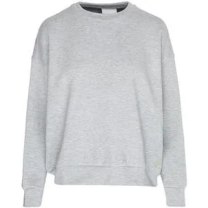MEY Loungewear Sweater PURE SOFTNESS silver grey melange hellgrau   M damen