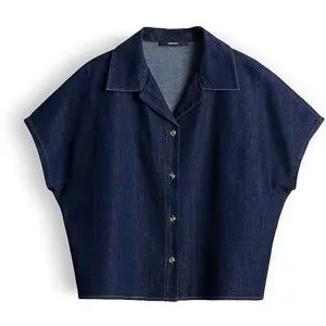 SOMEDAY Hemdbluse ZONDRA DENIM dunkelblau   40 Damen