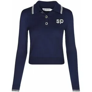 SELF-PORTRAIT Poloshirt  dunkelblau   M Damen