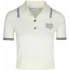 SELF-PORTRAIT Poloshirt  creme   M Damen