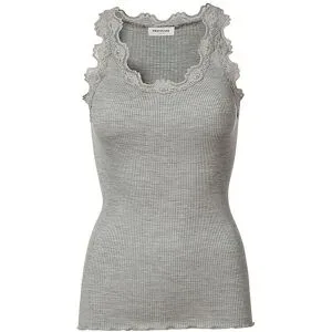 ROSEMUNDE Top  hellgrau   XXL Damen