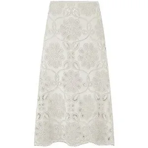 RIANI Midirock  creme   40 damen