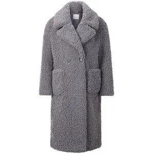 RICHROYAL Mantel in Felloptik  grau   38 damen