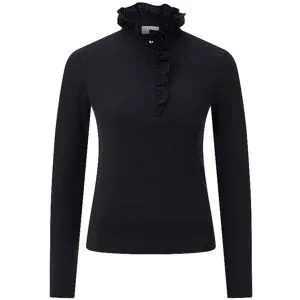 RICHROYAL Langarmshirt  schwarz   M Damen