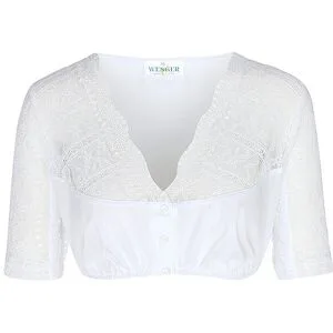 WENGER Dirndlbluse ANETTE weiss   46 Damen