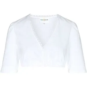 WENGER Dirndlbluse MARTHA weiss   40 damen