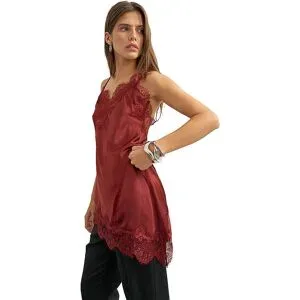 TOPSHOP Top TSDREA  dunkelrot   34 Damen