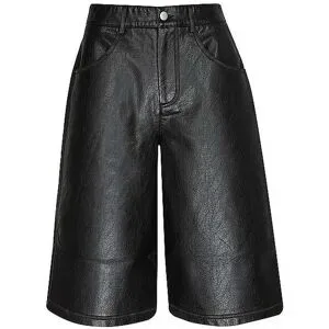TOPSHOP Hose in Lederoptik 3/4 TSSILJE  schwarz   40 Damen