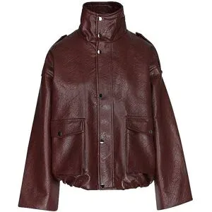 TOPSHOP Jacke in Lederoptik TSTOMA dunkelrot   M Damen