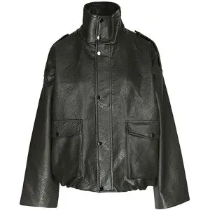 TOPSHOP Jacke in Lederoptik TSTOMA dunkelgrün   XS Damen