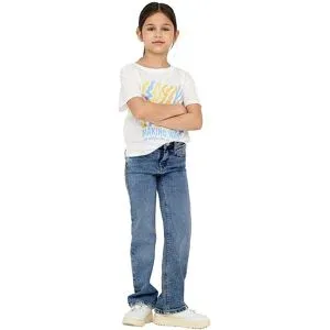 ONLY Mädchen Jeans Wide Leg KOGJUICY  hellblau   164 baby
