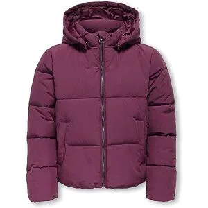 ONLY Mädchen Steppjacke KOGDOLLY dunkelrot   140 Mädchen