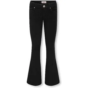 ONLY Mädchen Jeans Flared Fit KOGROYAL  schwarz   152 baby