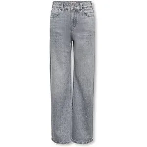 ONLY Mädchen Jeans Wide Fit KOGCOBAIN  hellgrau   164 Mädchen